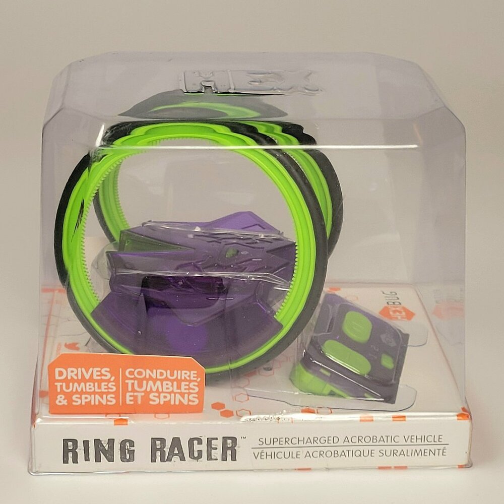 HEXBUG Ring Racer Micro Robotic Creatures RC Vehicle - Green/Purple 409-5766 New